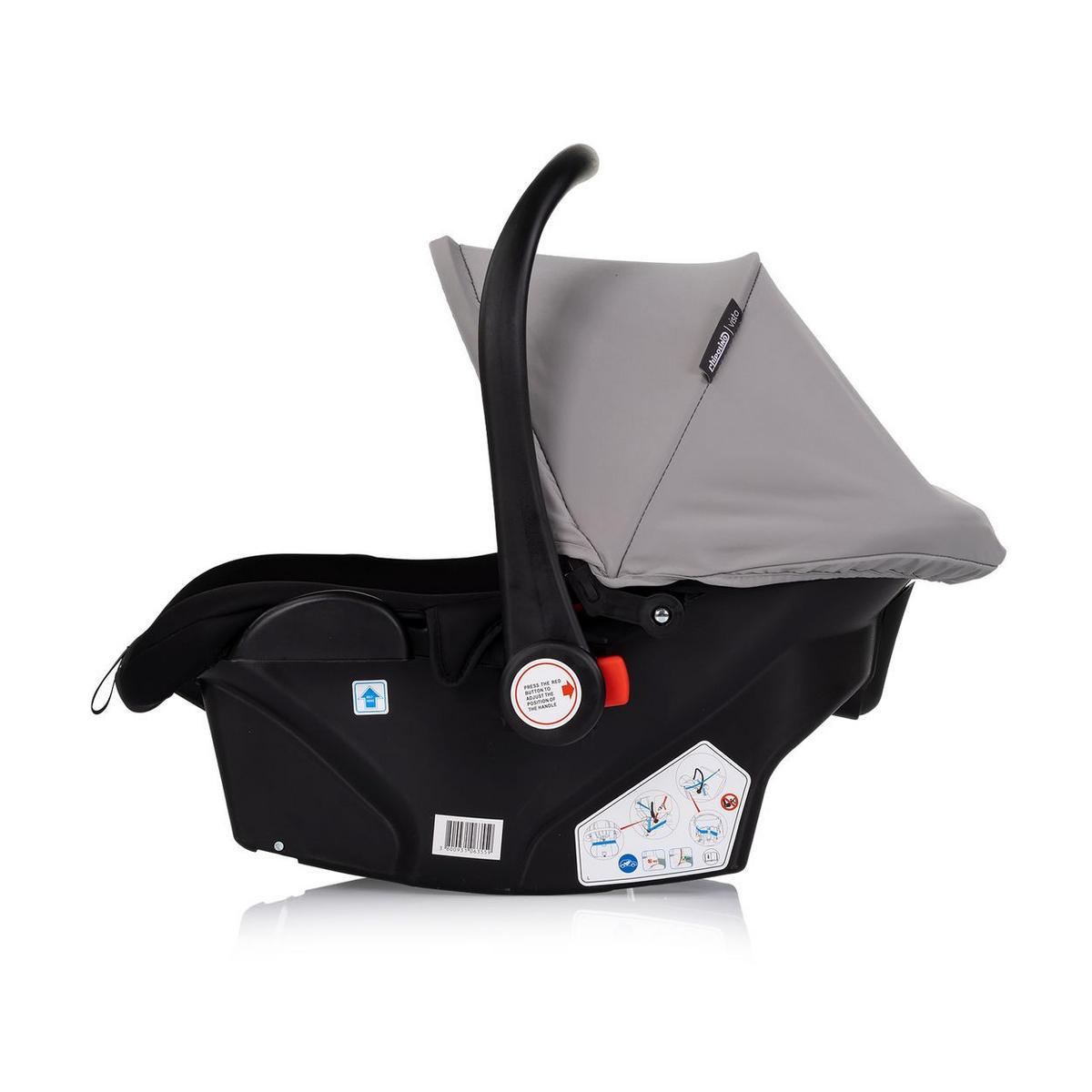 BABYSCHALE SET Vista grau Station Vista i-Size (40-87cm) verstellbar - Grau, Kunststoff (43/56/60cm) - Chipolino