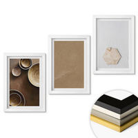 WANDBILDER 3er-Set - 20x30 cm Weißer Rahmen - Minimalistische Texturen und Farben - Weiß, Kunststoff (20/30cm) - ArtPrintCave