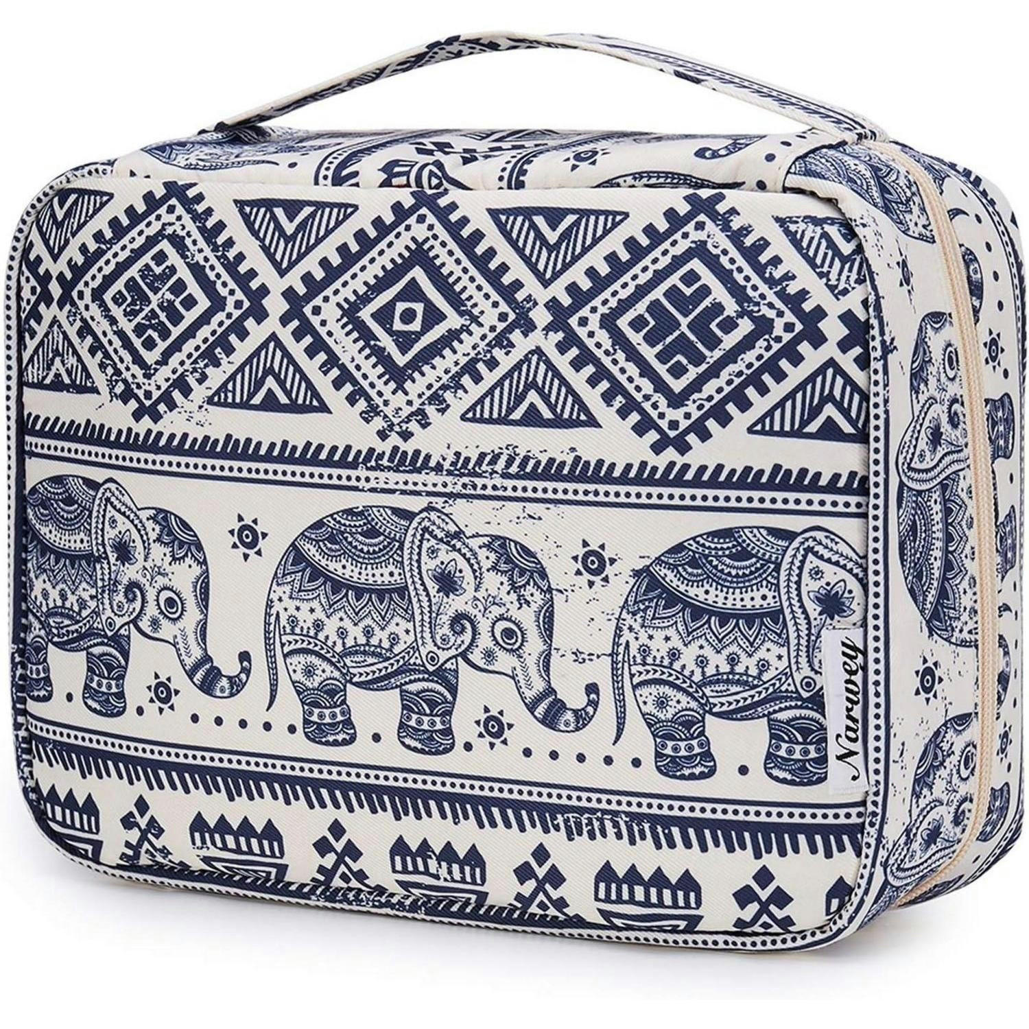 KULTURTASCHE mit Haken Elefantendesign Wasserdicht - Multicolor, Textil (5/1/5cm)