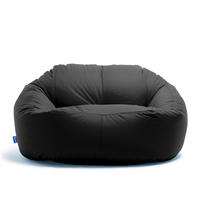 SITZSACK SOFA Lounge schwarz für Indoor und Outdoor - Schwarz, Textil (1600/60/1000cm) - Bruni