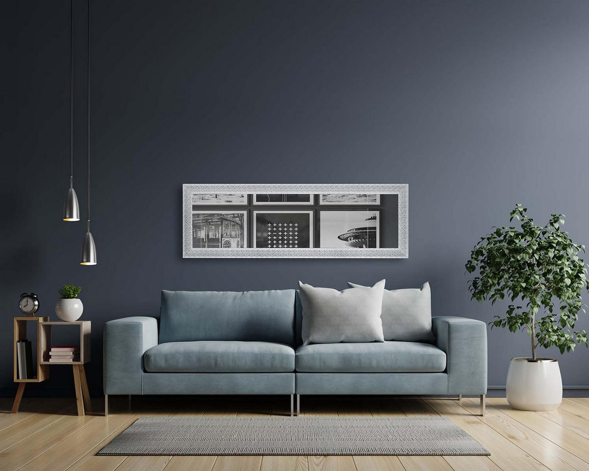 WANDSPIEGEL Farina Chrom - 50 x 150cm - Chromfarben, Kunststoff (50/150/3cm) - Niermann