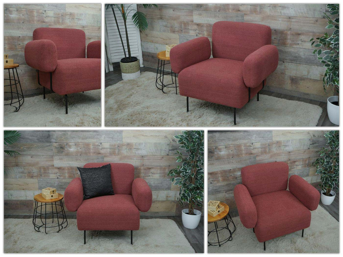 LOUNGE-SESSEL Altrosa - Altrosa, Textil (88/78/76cm) - MCW