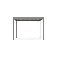 PERGOLA BIOKLIMATISCHE SELBSTTRAGENDE Piana Taupe 3x2m Aluminium - Taupe, Metall (304/218/196cm) - Cazeboo