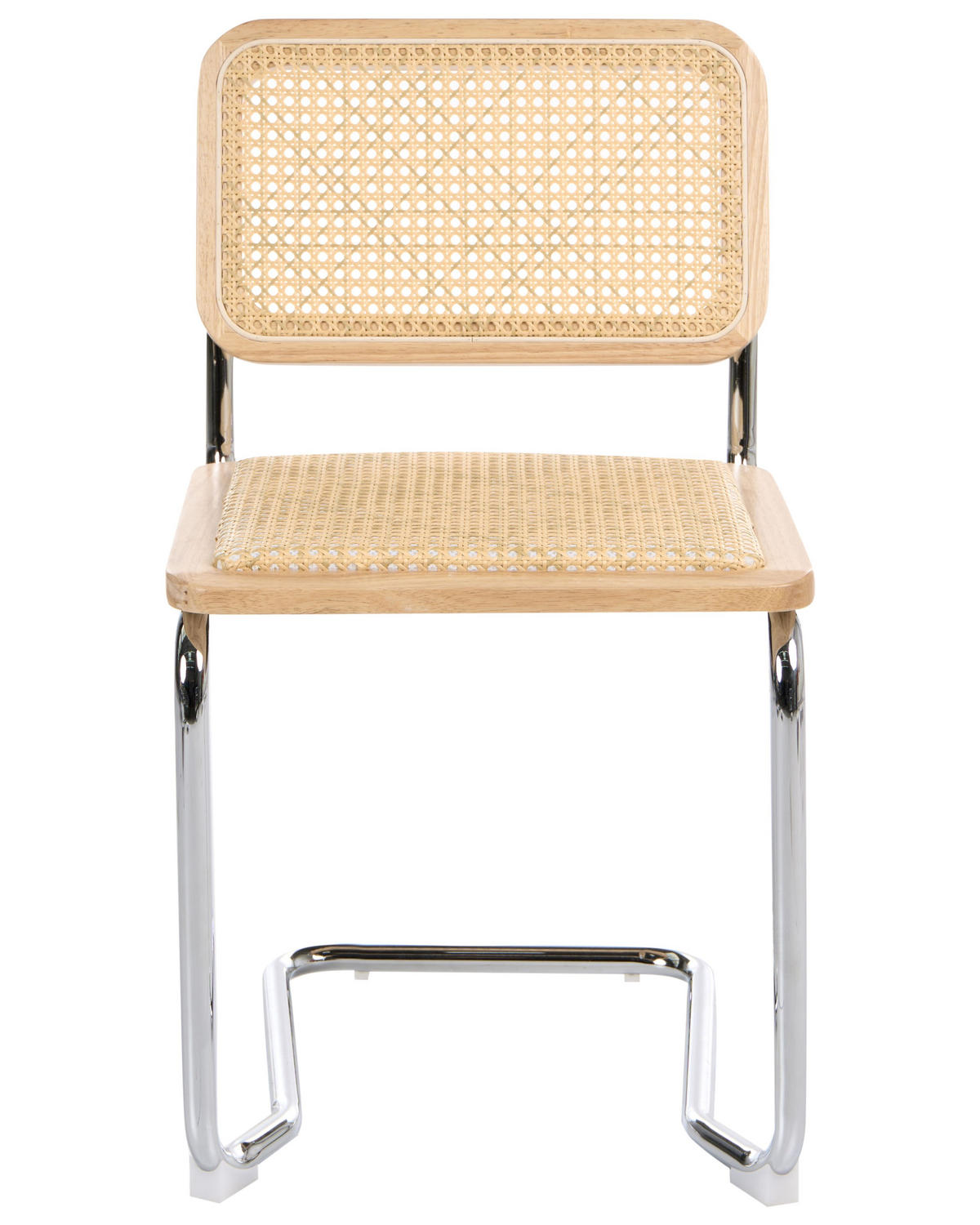 ESSZIMMERSTUHL 2er-Set Rattan natürlich/hellbraun Cordova - Hellbraun/Naturfarben, Naturmaterialien (49/83/50cm) - Beliani