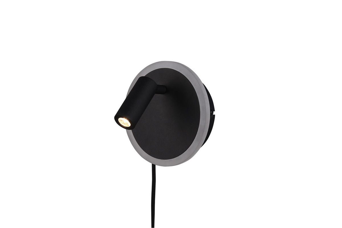 WANDLEUCHTE JORDAN - Schwarz - 15/15/15 cm - Schwarz, Metall (15/15/15cm) - Trio Leuchten