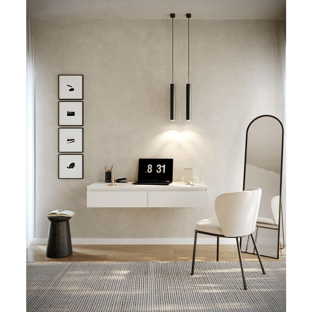 Thumbnail - Selsey Hängeschreibtisch, Weiß, Holzwerkstoff, 2 Schubladen, Rechteckig, 120x19x50 cm, Arbeitszimmer, Schreibtische, Bür...