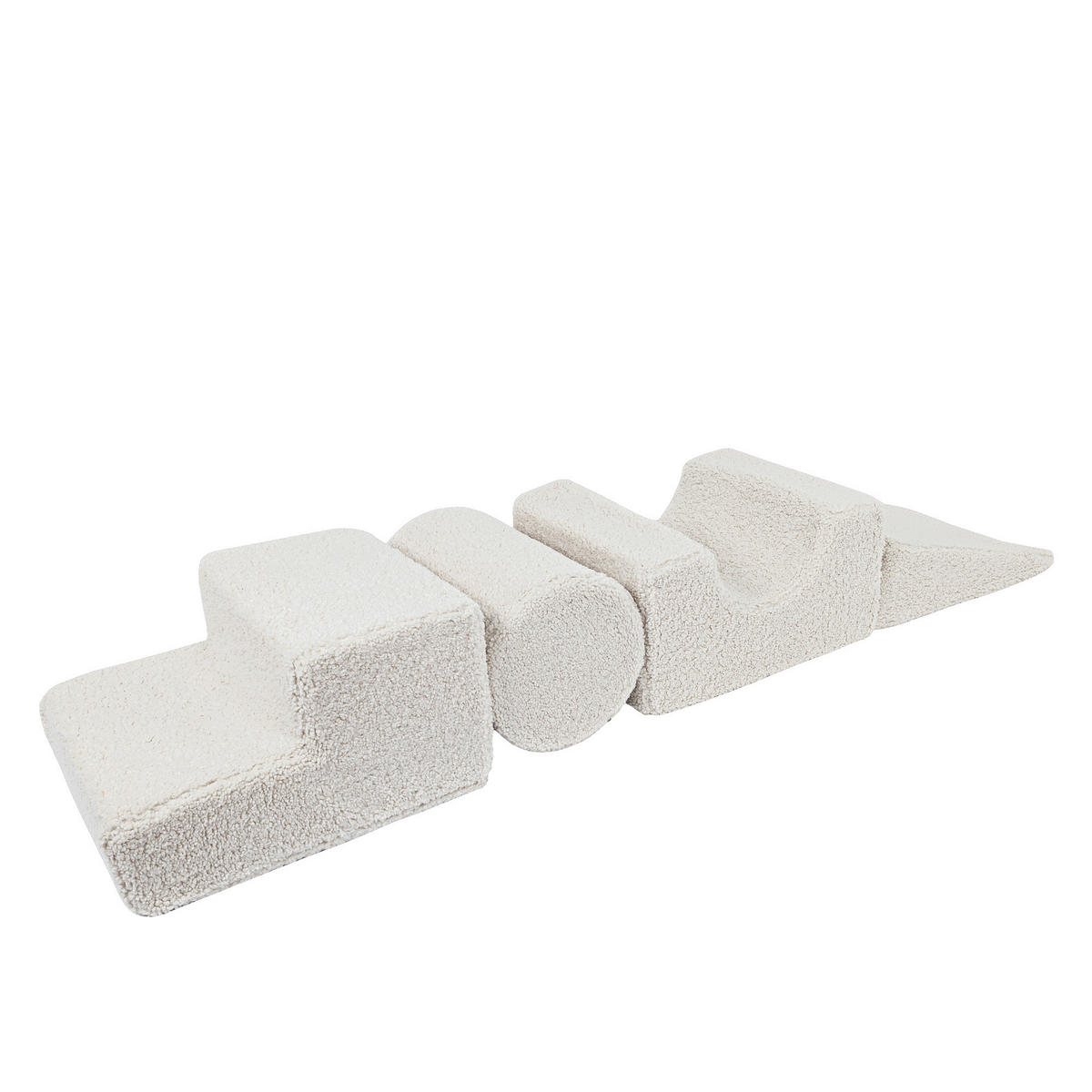 SCHAUMSTOFF-BAUSTEINE für Kinder, Shape, Bearly, Cremig - Creme, Textil (45/30/169cm) - MeowBaby