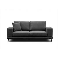 SOFA MEDIOLANE 2,5-Sitzer, schwarz - Schwarz, Holzwerkstoff/Textil (203/87/96cm) - Courtois Laville