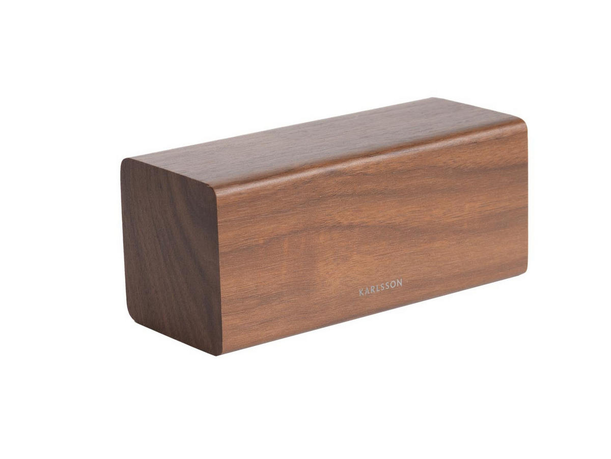 WECKER Block 7.1/16/7.2 cm - Braun, Holz (16/7.2/7.1cm) - Karlsson