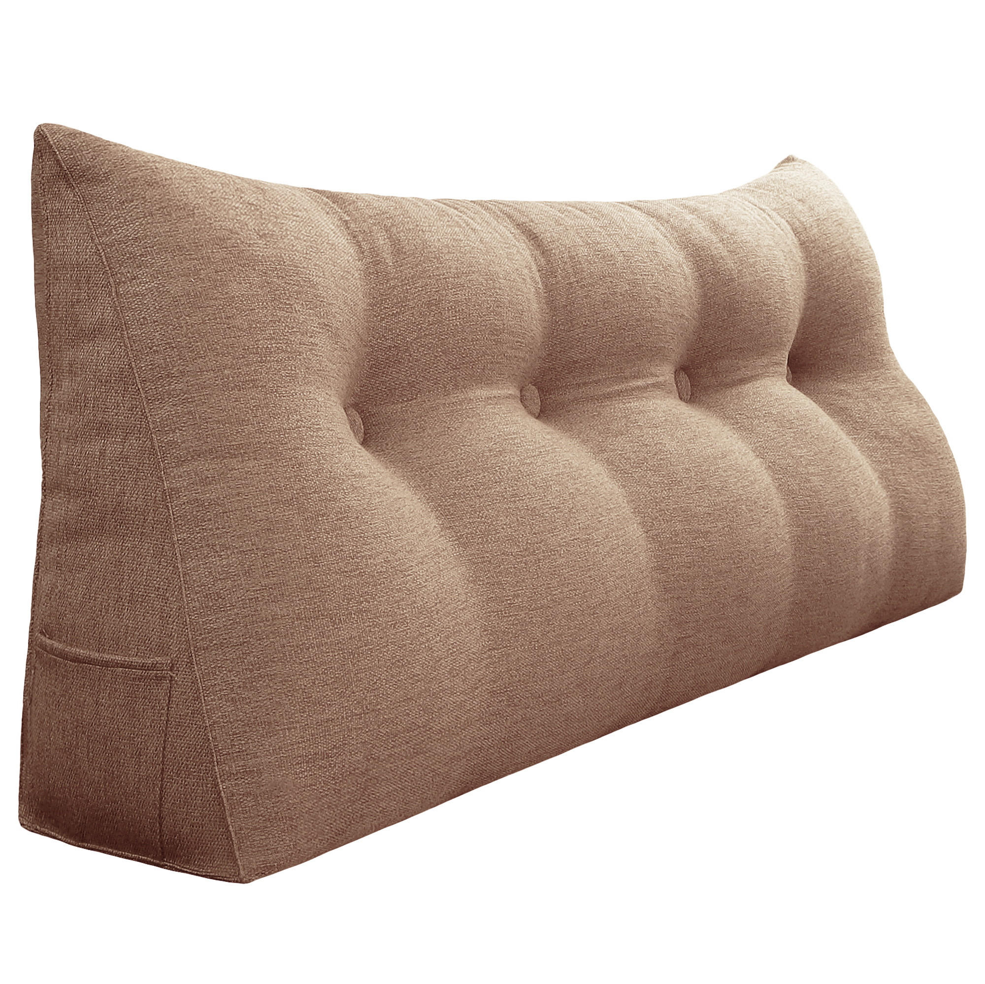 RÜCKENKISSEN für Bett Leinenlook Mauve 120 cm - Pink, Textil (50/120cm) - Vercart