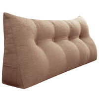 RÜCKENKISSEN für Bett Leinenlook Mauve 120 cm - Pink, Textil (50/120cm) - Vercart
