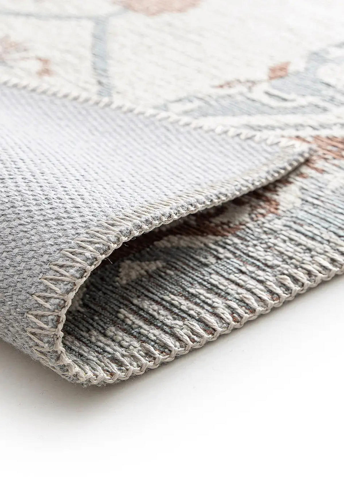 IN- & OUTDOOR-TEPPICH Blau / Kupfer Lua 200/290 cm - Blau/Kupferfarben, Textil (200/290cm) - Atticgo