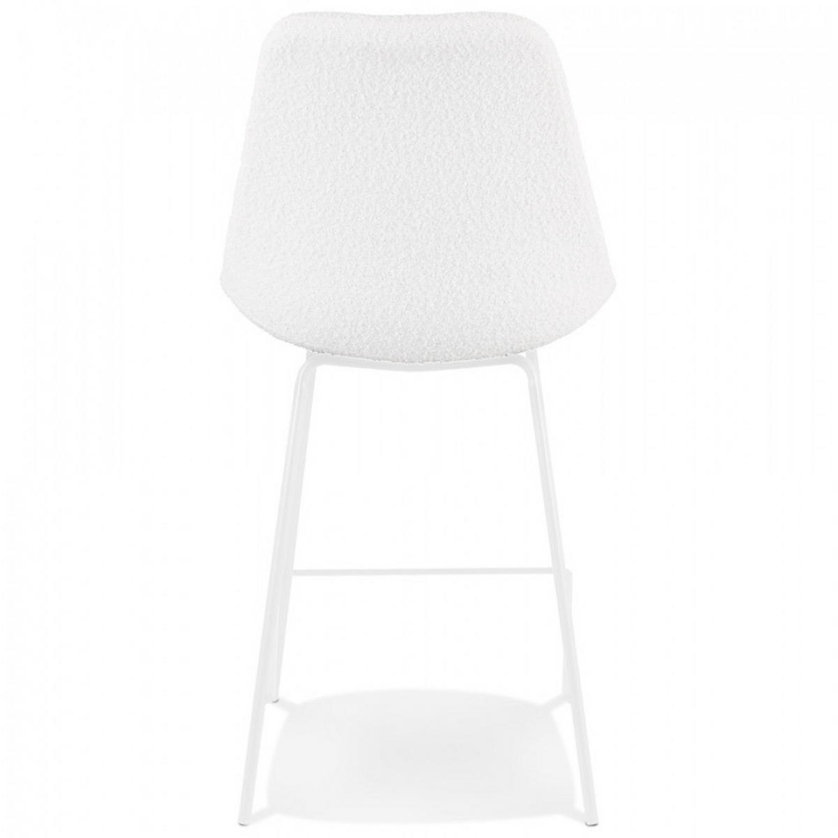 BARHOCKER Weiß 45x105x49cm - Weiß, Textil/Metall (45/105/49cm) - AlterEgo