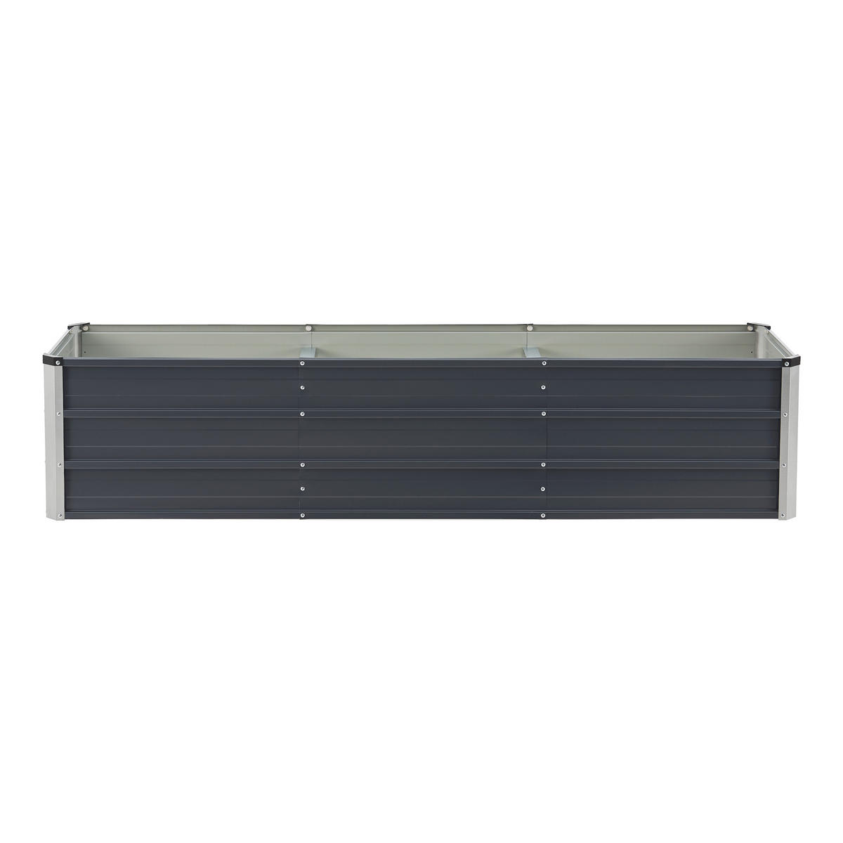 PFLANZBEET Nijmegen - Anthrazit, Metall (183/40/47cm) - [en.casa]