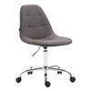 BÜROSTUHL Rhein, Stoff Dunkelgrau - Dunkelgrau, Textil/Metall (47/89/56cm) - TPFLiving
