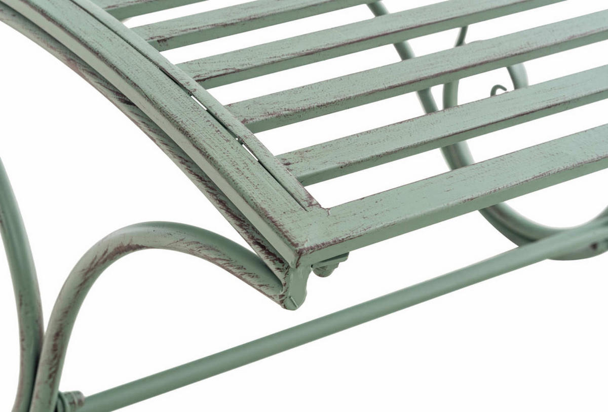 GARTENLIEGE Aurelle antik-grün - Grün, Metall (58/101/140cm) - TPFGarden