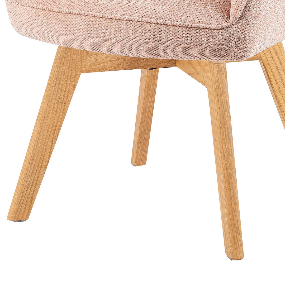 DREHSTUHL Mika-Mara - Honigeiche/Rosa, Eichenholz/Holz (60/87/65cm) - DUBI Möbel