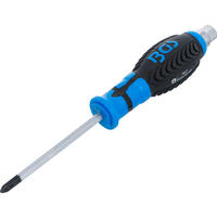 SCHRAUBENDREHER, KLINGE MIT SECHSKANT-PROFIL | KREUZSCHLITZ PH2 | - Multicolor, Kunststoff/Metall (1/1cm) - BGS technic