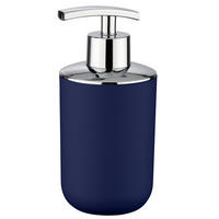 SEIFENSPENDER dunkelblau 320 ml 8/8/16 cm - Dunkelblau, Kunststoff (8/16/8cm) - Wenko