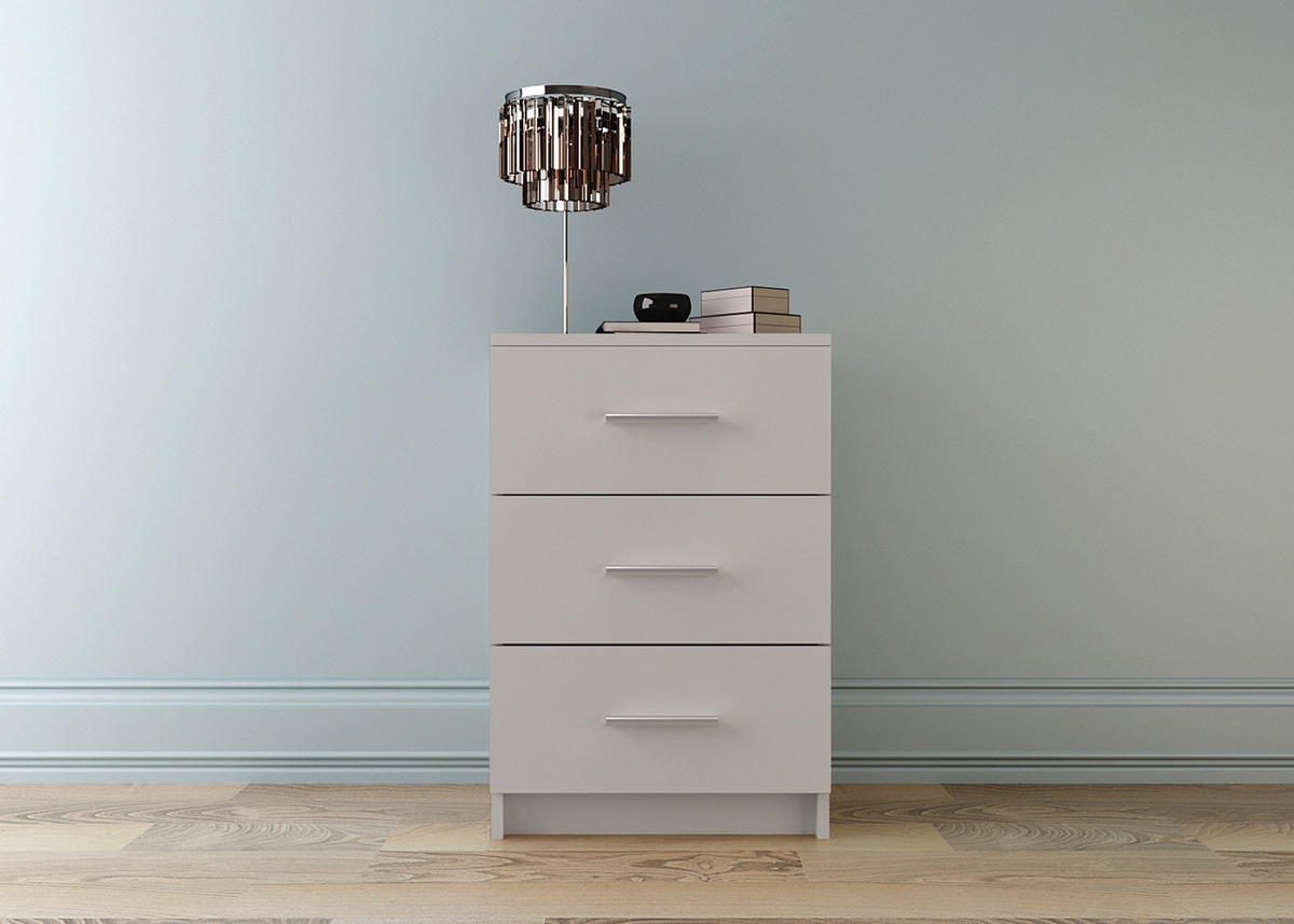 KOMMODE Weiß 42/62/40 - Weiß, Holzwerkstoff (42/62/40cm) - RAUMHIRSCH FURNITURE