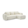 ECKSOFA Gaston Mit Schlaffunktion - Creme, Holzwerkstoff/Textil (304/190cm) - Fun Möbel