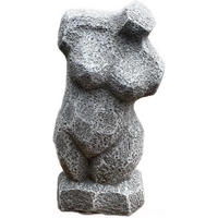 STEINFIGUR Frauen Torso Frauentorso Steinguss - Grau, Stein (10/26/8cm) - stoneandstyle