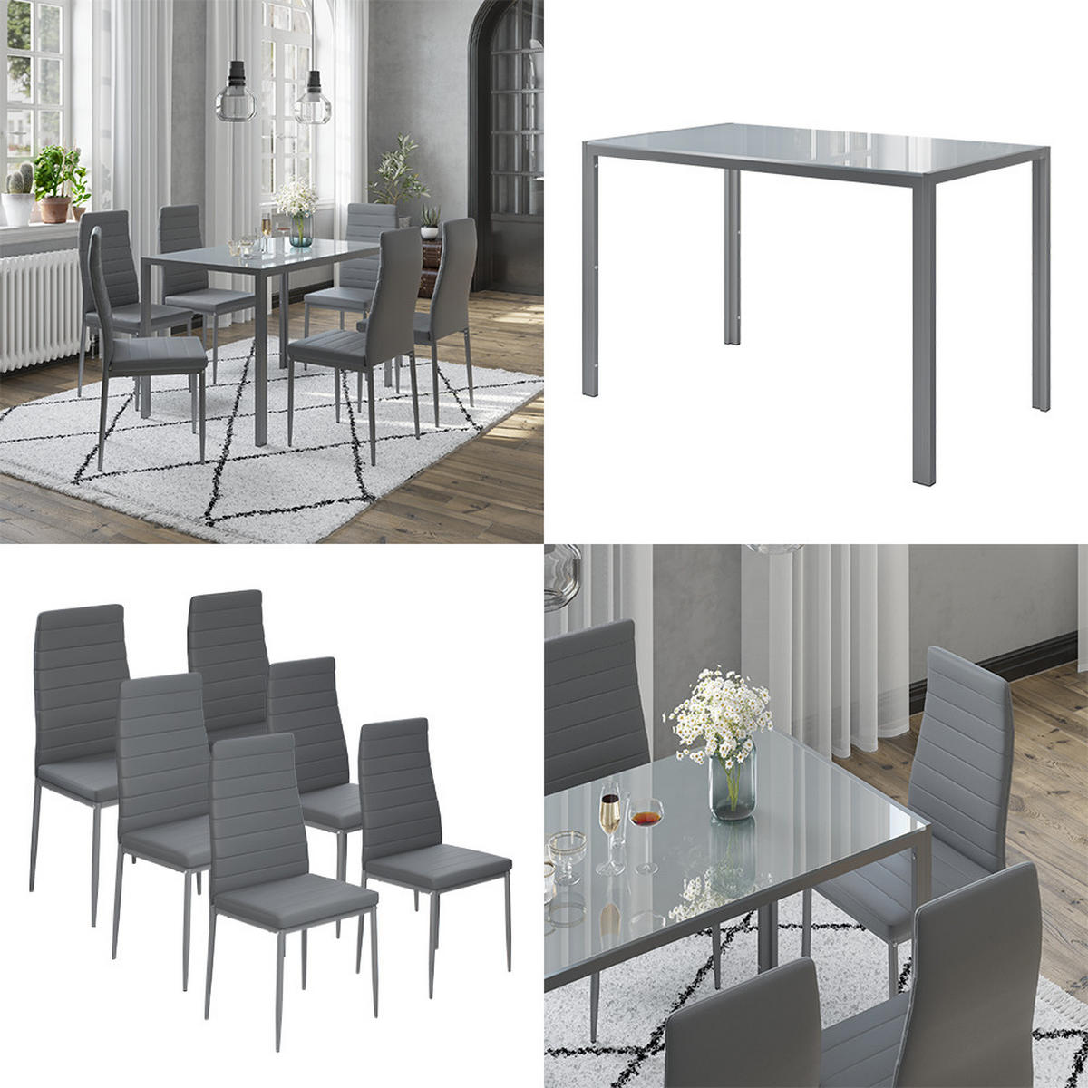 Grau, Metall (120/70/75cm) - Vicco