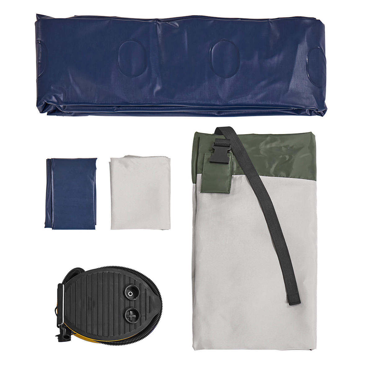 LUFTBETT mit integrierter Kopfstütze OGS32-II - Ahornfarben, Fell (76/191cm) - SoBuy