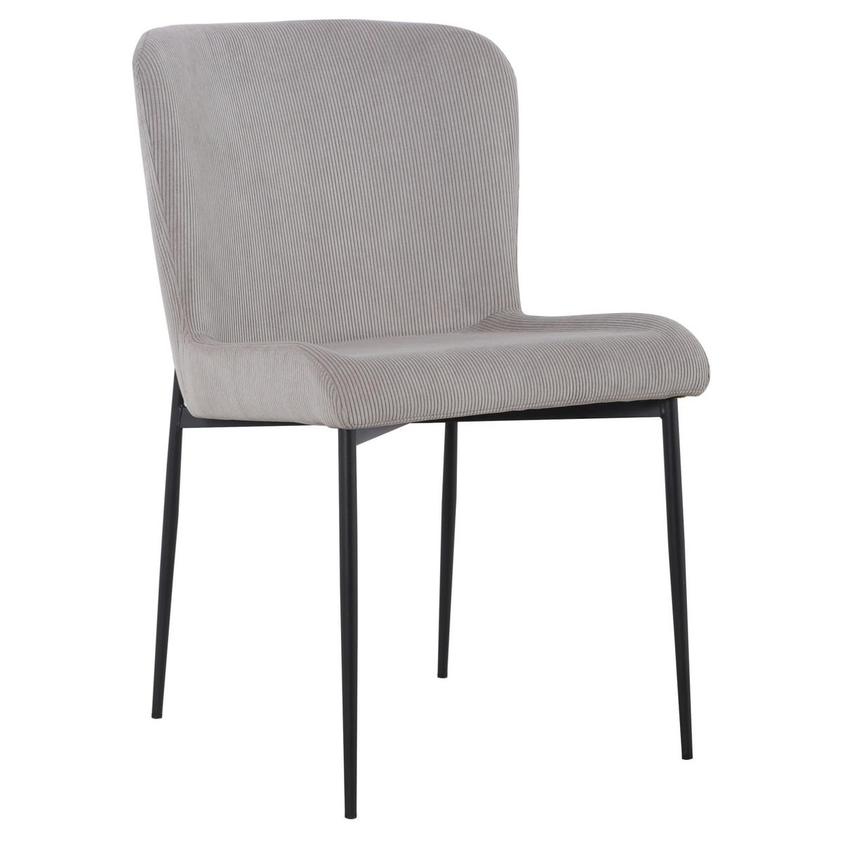 ESSZIMMERSTÜHLE 2er Set FREDDIE Hellgrau - Hellgrau, Textil (48/83/56cm) - SVITA