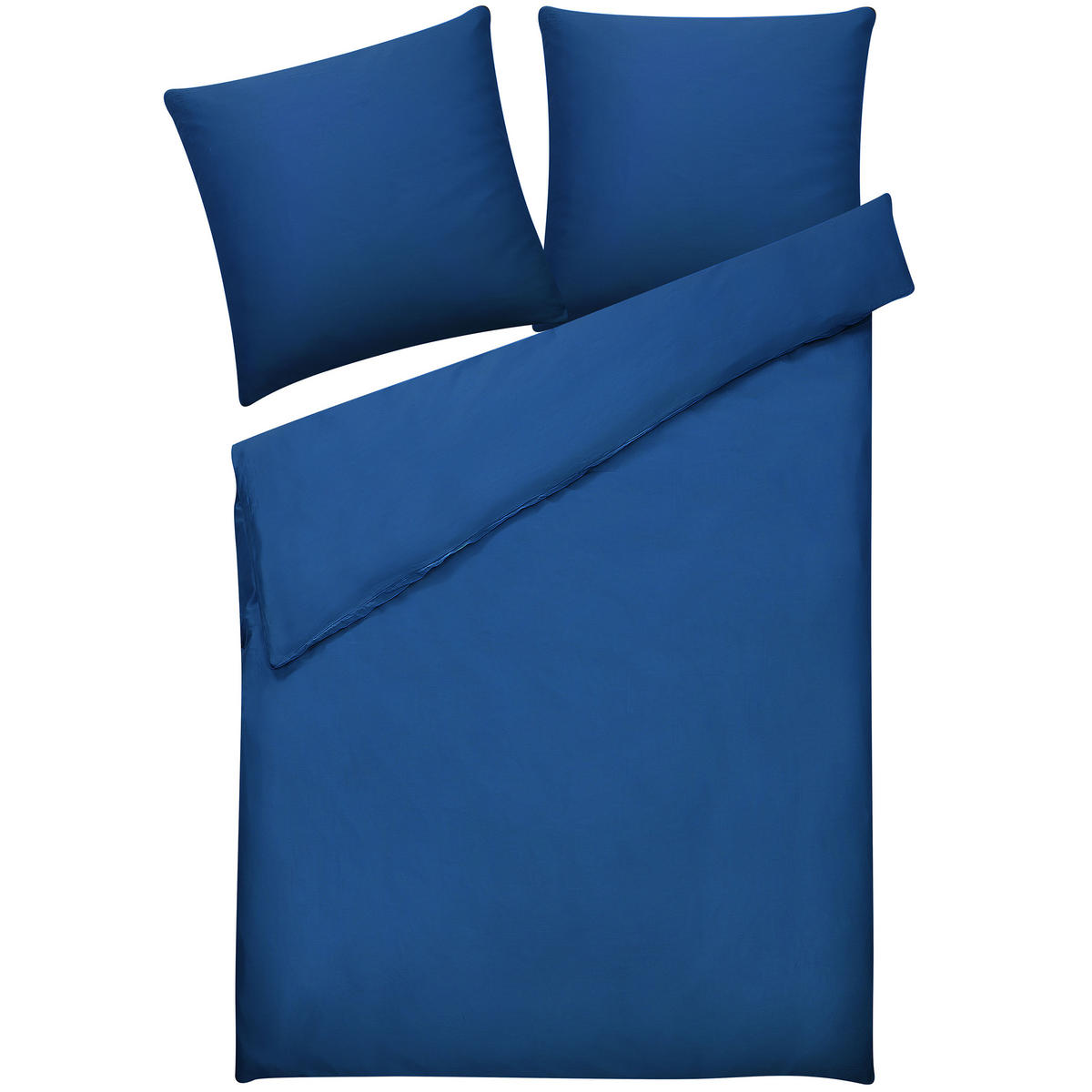 BETTWÄSCHE SET Harmonridge 155/220 cm - Blau, Textil (155/220cm) - Beliani