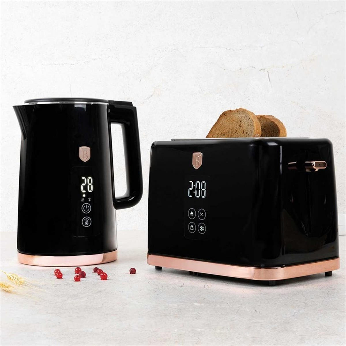 TOASTER Schwarz 35/15/25 cm BH9540 - Schwarz, Kunststoff (15/25/35cm) - Berlinger Haus