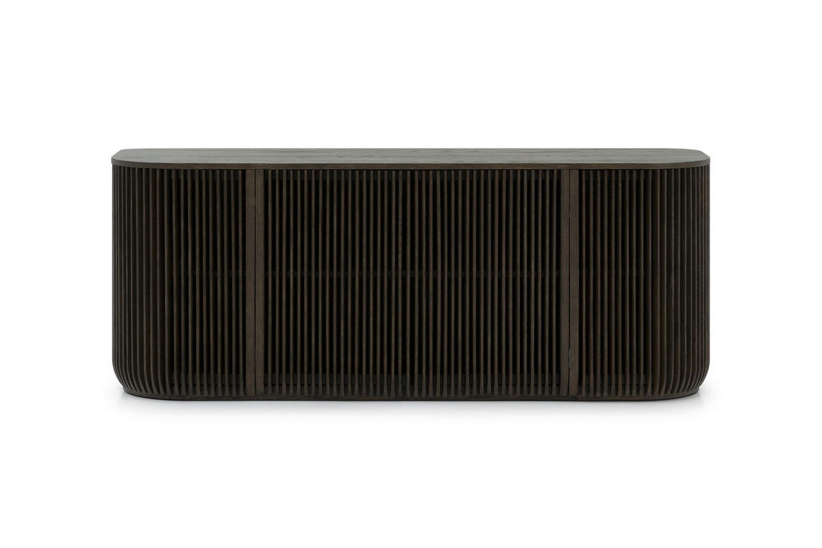 SIDEBOARD Franz, Braune Massiveiche - Braun, Holz (45/69/175cm) - WOODEK