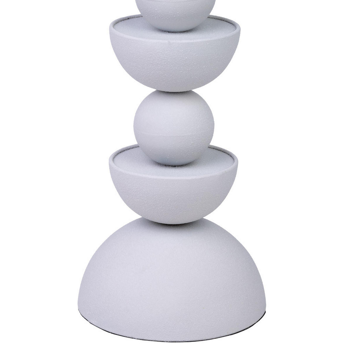 TISCH aus Metall und Glas, 45x49cm - Weiß, Metall (45/45/49cm) - Wanderlust