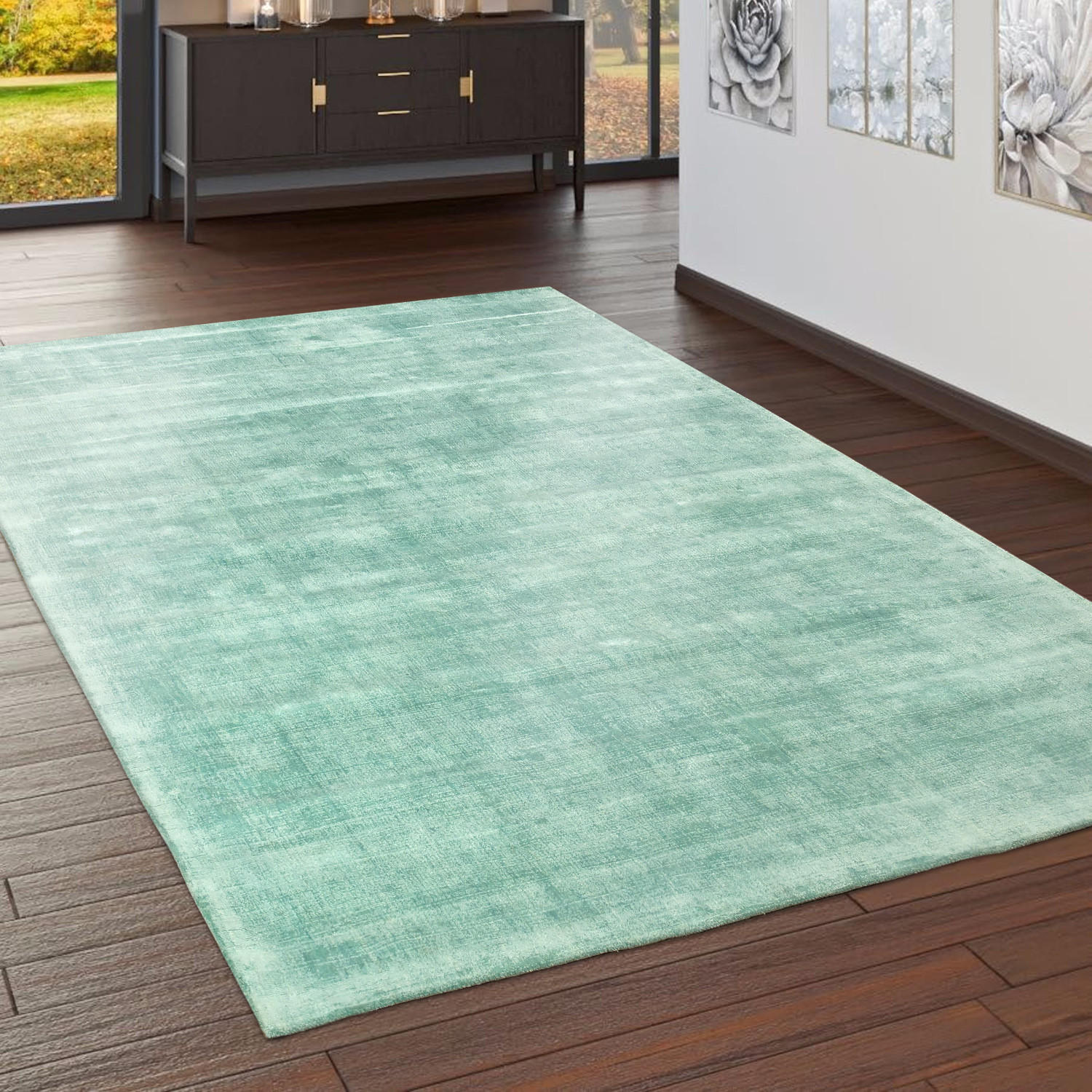 HOCHFLORTEPPICH 80/150 cm Glori 330 - Hellgrün, Textil (80/150cm) - Paco Home