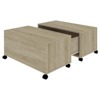 COUCHTISCH Sonoma-Eiche 75x75x38 cm Holzwerkstoff - Braun, Holzwerkstoff (75/75/38cm) - furnicato