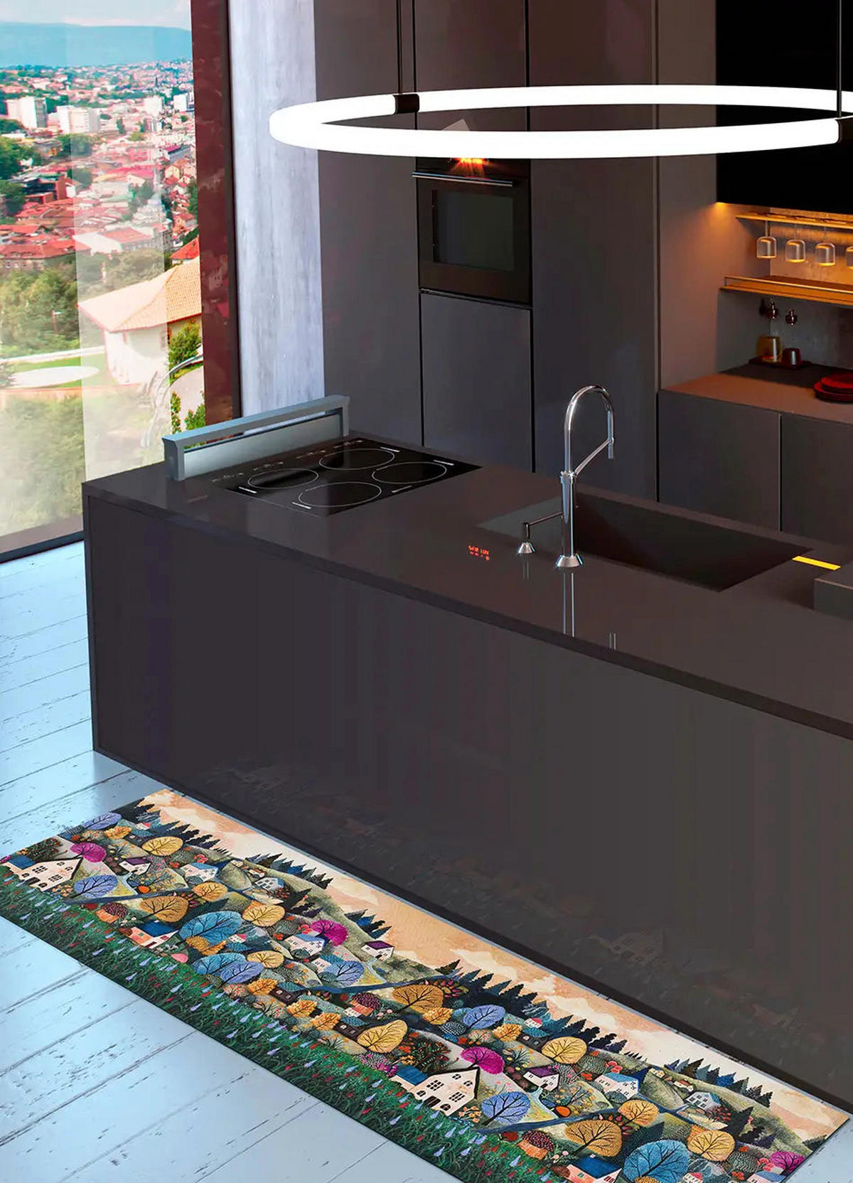 KÜCHENLÄUFER Mehrfarbig Ricci 52/200 cm - Multicolor, Kunststoff/Textil (52/200cm) - Atticgo