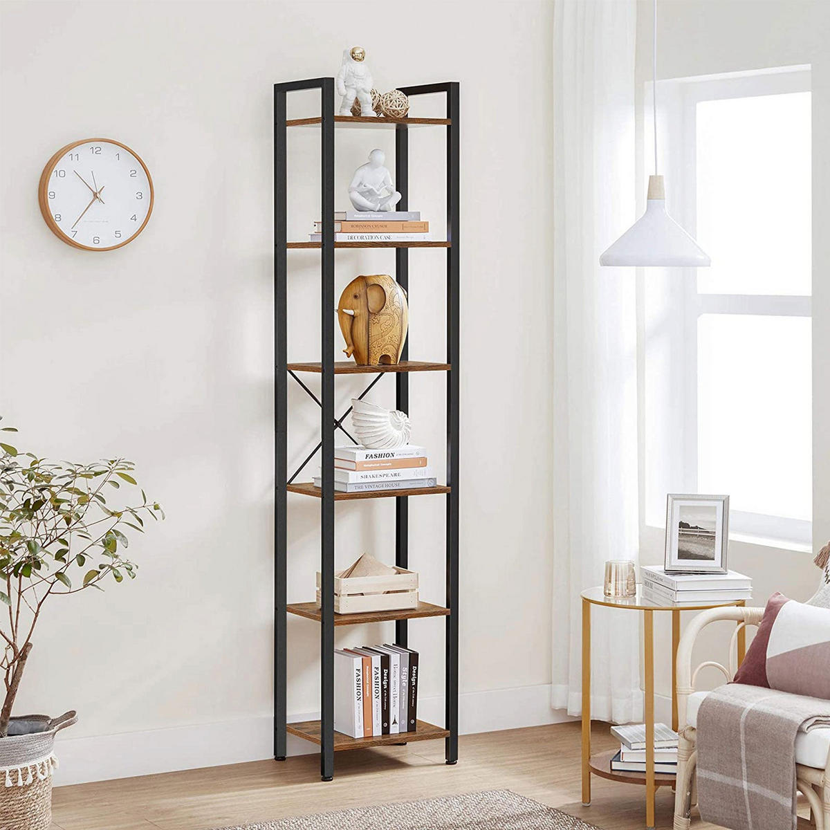 BÜCHERREGAL - Braun, Holzwerkstoff (30/188/40cm) - Hansiro