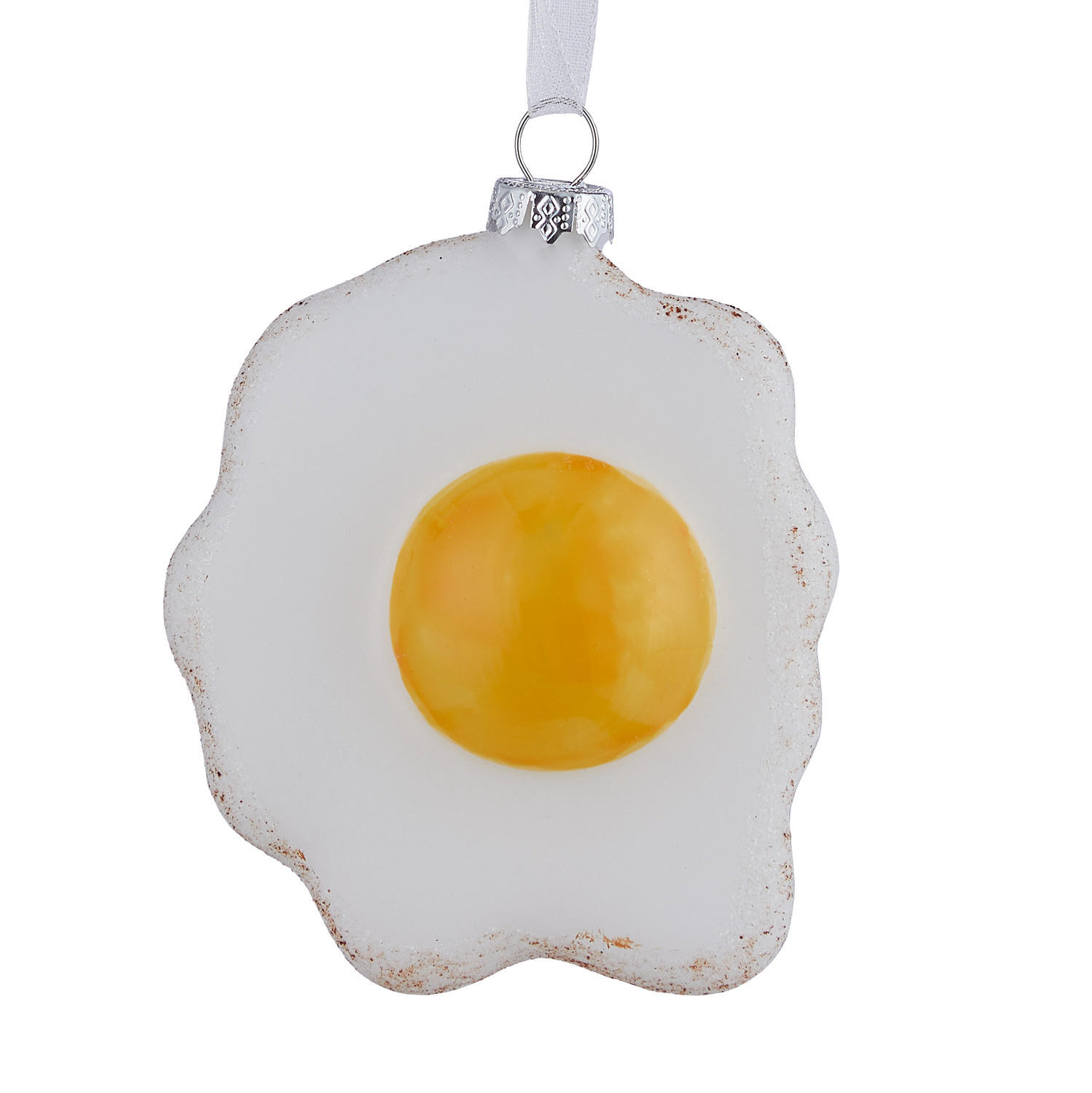 BAUMANHÄNGER Hang On Spiegelei - Gelb/Weiß, Glas (3/9/6cm) - Butlers