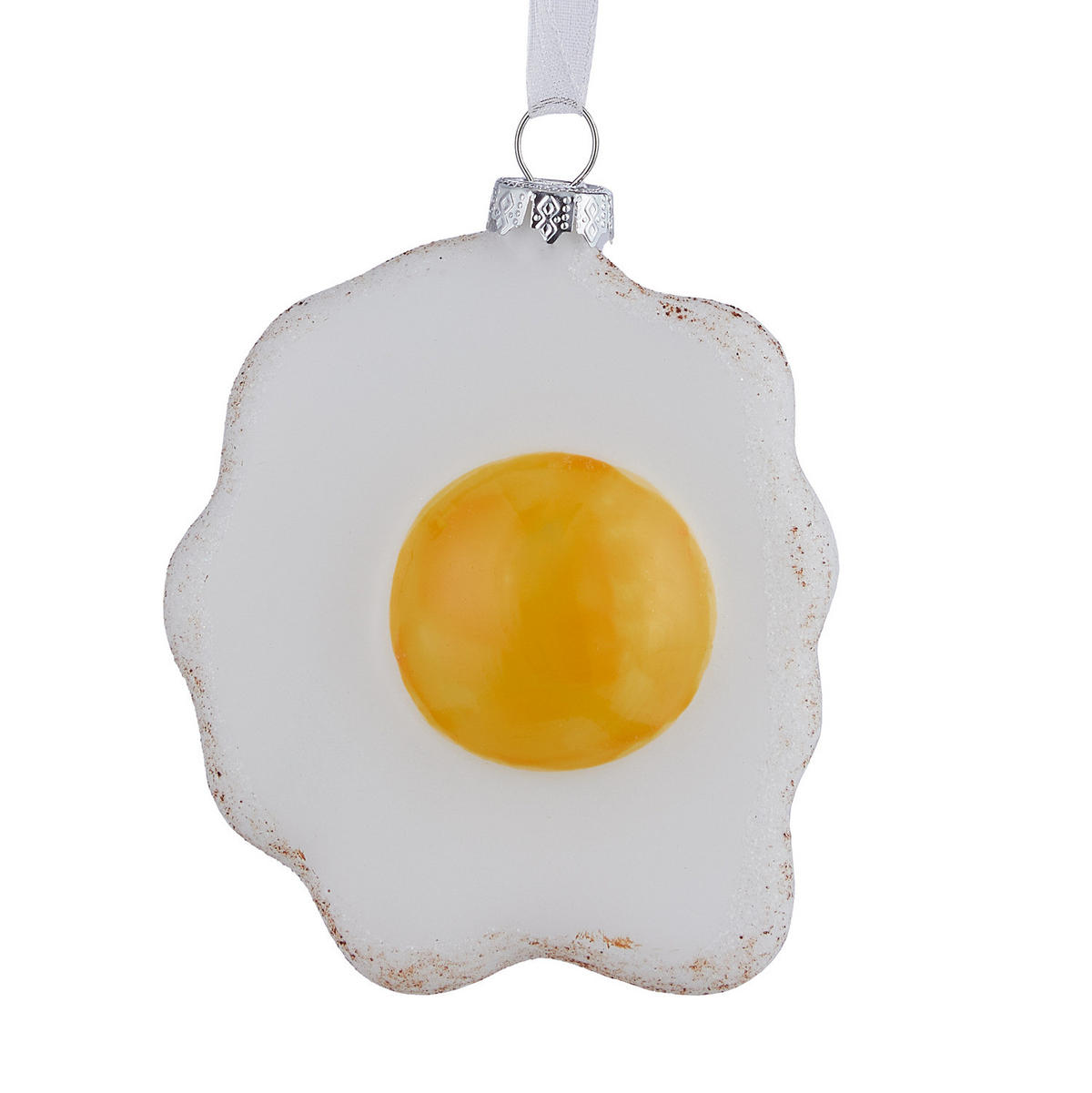 BAUMANHÄNGER Hang On Spiegelei - Gelb/Weiß, Glas (3/9/6cm) - Butlers