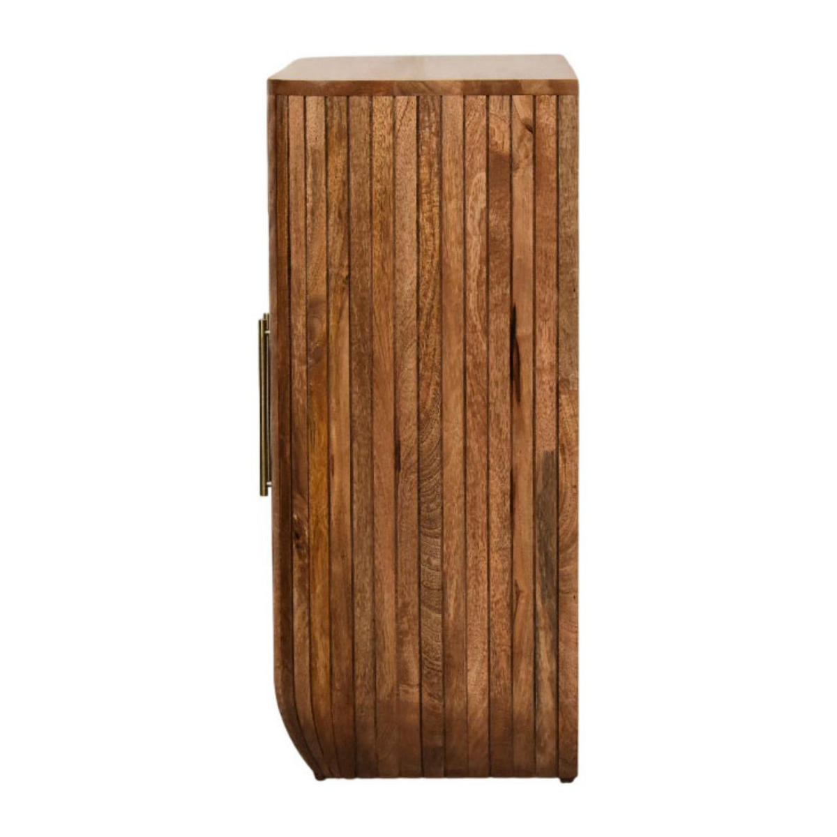 SCHRANK mit Golden-Teak-Finish, 2 Türen, 2 Innenablagen, geröstetes Braun - Braun, Holz (75/80/35cm) - Artisan Furniture