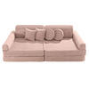 KINDERSOFA, Aesthetic, Cord, Puderrosa - Pink, Textil (160/48/80cm) - MeowBaby