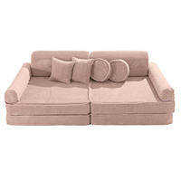 KINDERSOFA, Aesthetic, Cord, Puderrosa - Pink, Textil (160/48/80cm) - MeowBaby