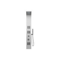 DUSCHSÄULE - 20 cm x 45 cm - metall - silberfarben Tyra - Silberfarben, Metall (20/150/45cm) - Vente-Unique