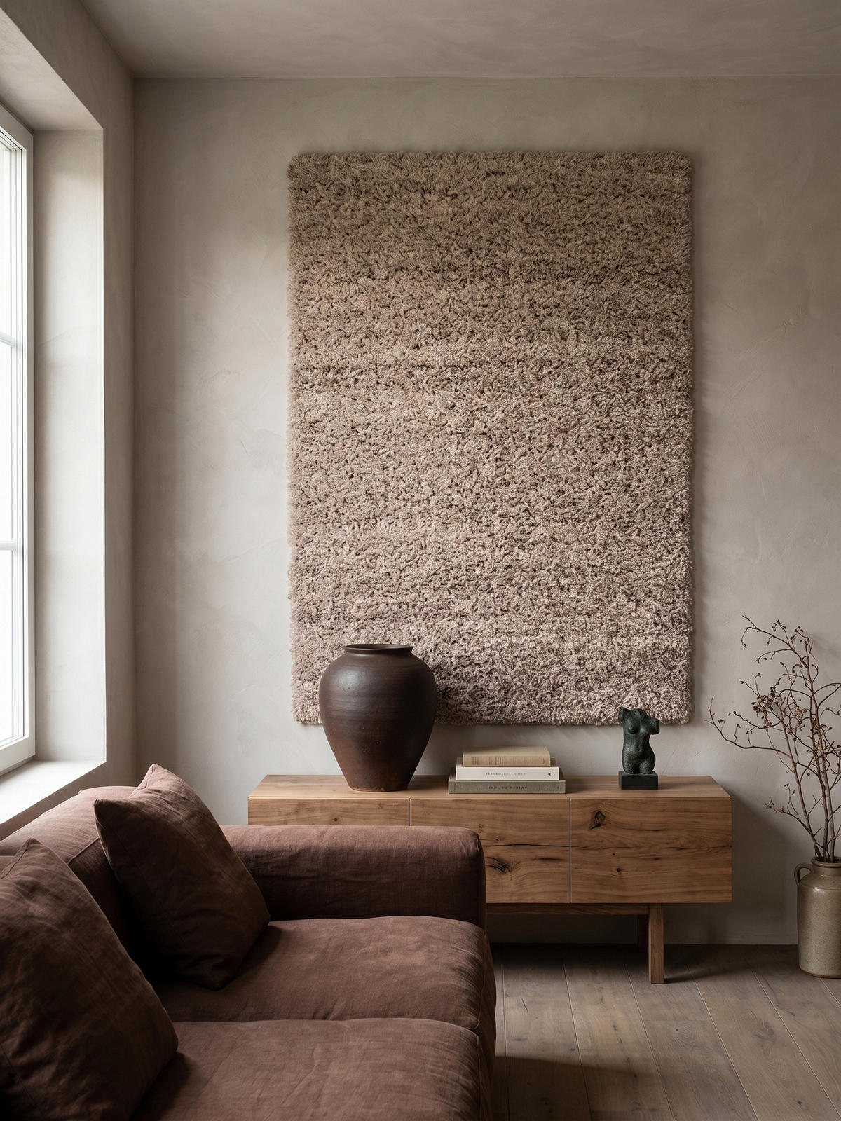 TEPPICH Hochflor Shaggy Einfarbig Weich Flauschig Waschbar Schlafzimmer Beige 120x170 cm – RHEIN - Beige, Textil (170/120cm) - KADIMA DESIGN