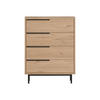 KOMMODE 75/44,5/95 cm - Braun, Holz (75/95/44.5cm) - Mobili Rebecca