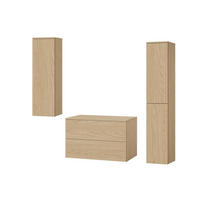 BADMÖBEL-SET Color Frühlings-Eiche 3-Teilig (2S 80 + 1D 100 + 2D 160) - Eichefarben, Holzwerkstoff (140/160/45cm) - mzm24