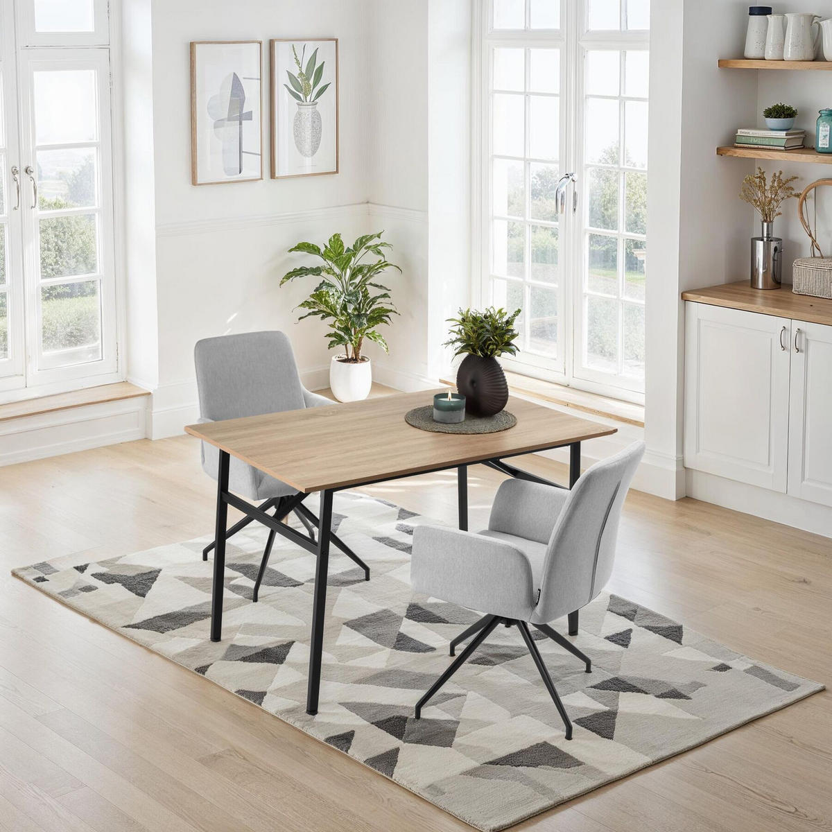 ESSTISCH Swansea,120 x 75 x 76 cm,Industrial Holz hell, Eiche Sonoma - Naturfarben, Holz (120/75/76cm) - tectake