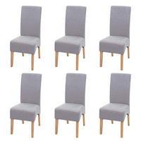 ESSZIMMERSTUHL Hellgrau 6er-Set - Hellgrau, Textil (44/100/56cm) - MCW
