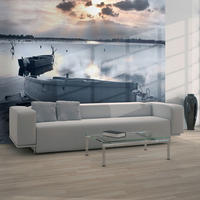 VLIESTAPETE Grau 400/309 cm - Weiß/Grau, Textil (400/1cm) - KUNSTLOFT