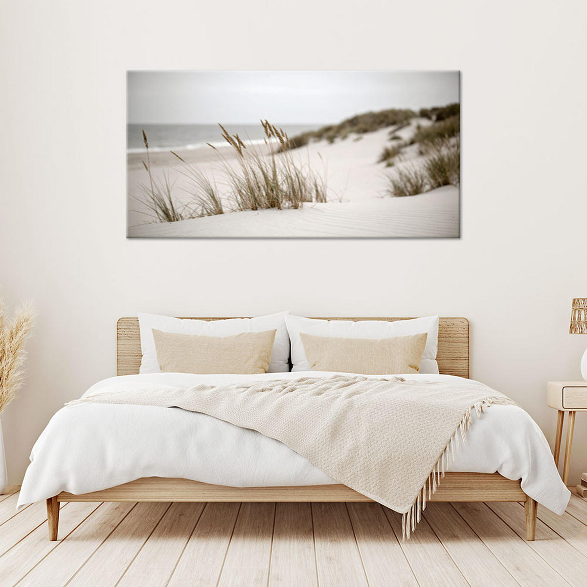 LEINWANDBILD Landschaften 120x60cm - Beige, Textil (120/60cm) - Feeby